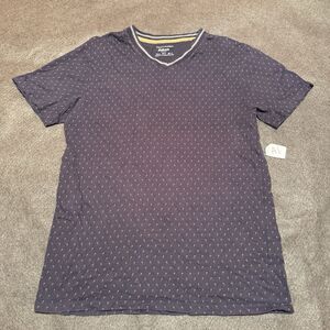 Craft + Flow Knitwear Mens TShirt M Medium Black Gold Palm Trees Tee Shirt